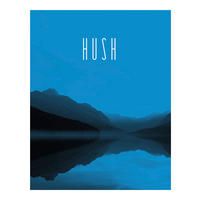 Komar Poster Word Lake Hush Blue Natur B/L: ca. 40x50 cm Word Lake Hush Blue - (40,00/50,00cm) - Komar