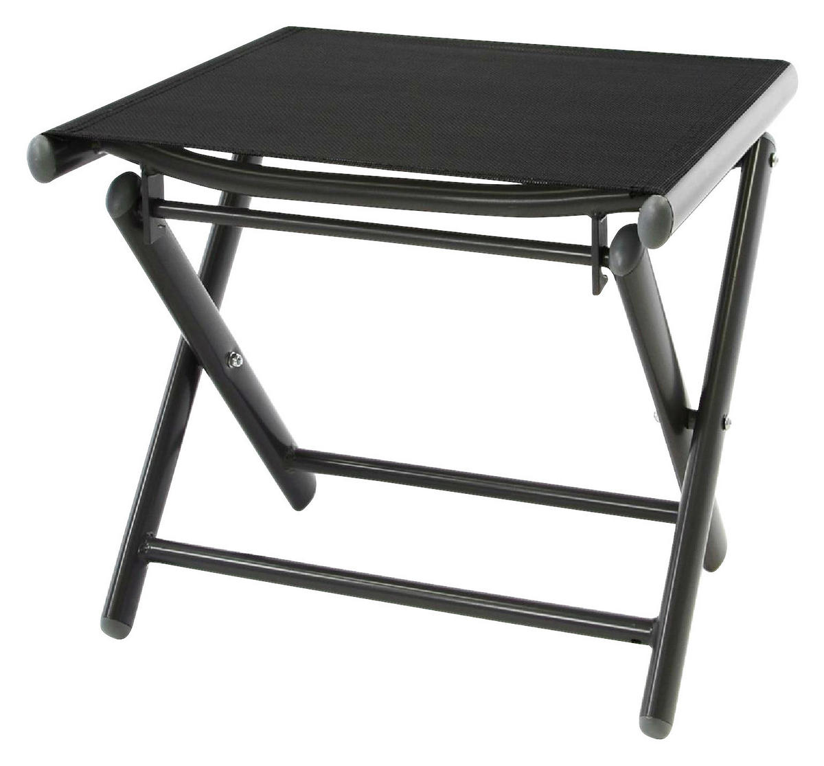 VCM Gartenhocker schwarz Aluminium B/H/T: ca. 40x40x45 cm Gartenhocker - schwarz (40,00/40,00/45,00cm) - VCM