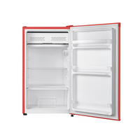 Respekta Retro Kühlschrank KG83R-52 rot B/H/T: ca. 47,4x83x44,7 cm Kühlschrank KG83R-52 - rot (47,40/83,00/44,70cm) - Respekta