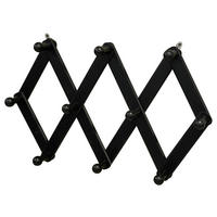 Wandgarderobe Nele schwarz lackiert B/H/T: ca. 34x15x9 cm Nele - schwarz (34,00/15,00/9,00cm)