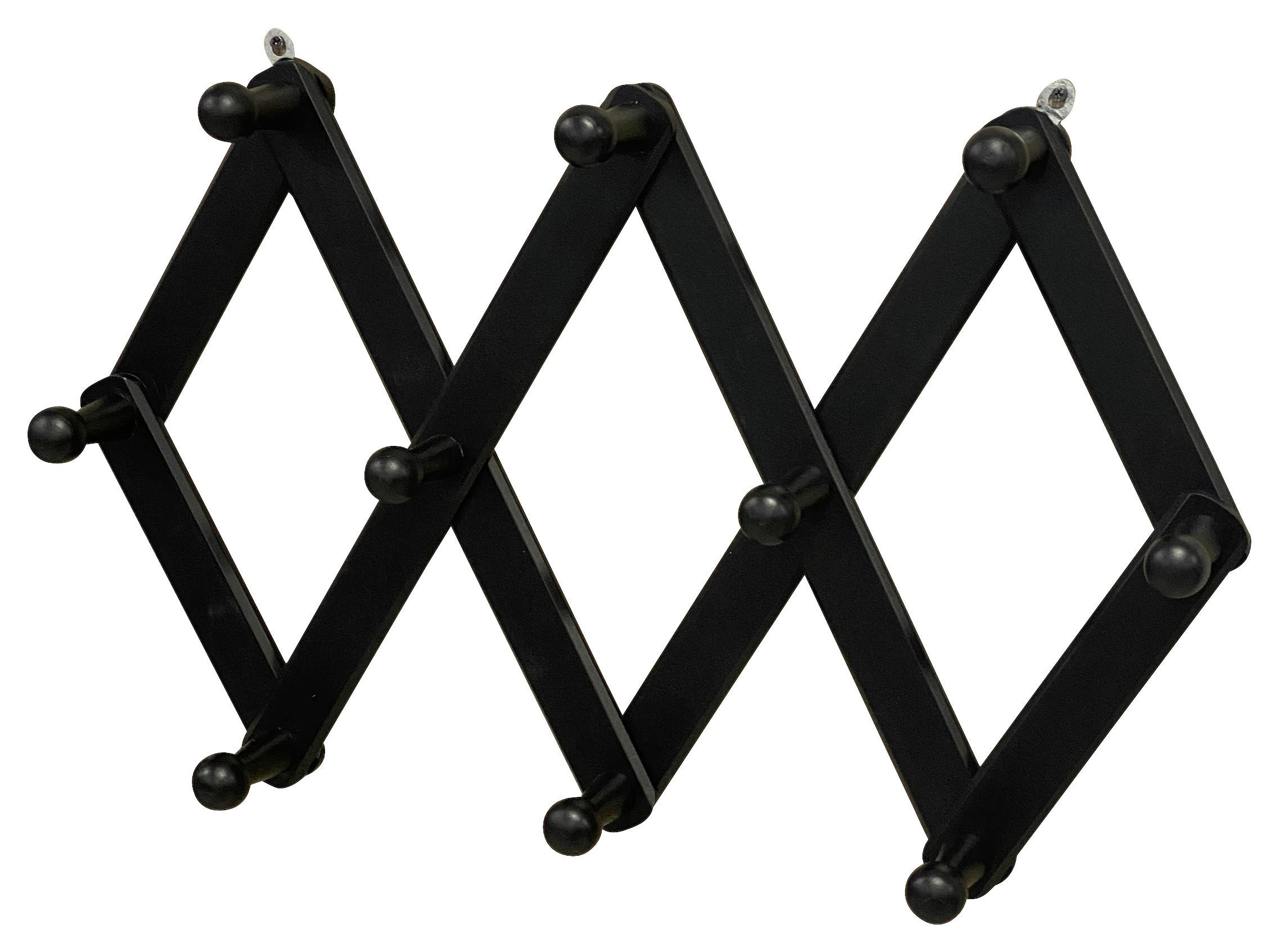 Wandgarderobe Nele schwarz lackiert B/H/T: ca. 34x15x9 cm