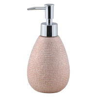 Seifenspender roségold silber Steingut B/H/L: ca. 8x17x8 cm Seifenspender_Hollywood rosegold - roségold/silber (8,00/8,00/17,00cm) - Axentia