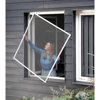 Fliegengitter weiß B/L: ca. 130x150 cm Fliegengitter-Spannrahmen - weiß (130,00/150,00cm)