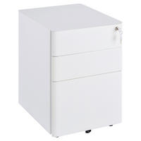 Rollcontainer 924-006WT weiß B/H/T: ca. 39x59x48 cm 924-006WT - weiß (39,00/59,00/48,00cm) - Vinsetto