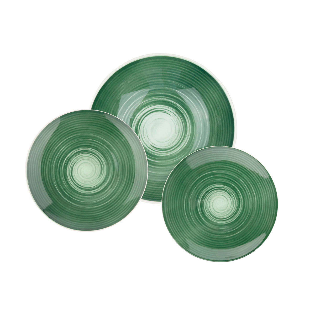 HERMANN MILLER Geschirrset SPIRAL GREEN grün Steinzeug SPIRAL GREEN - grün - HERMANN MILLER
