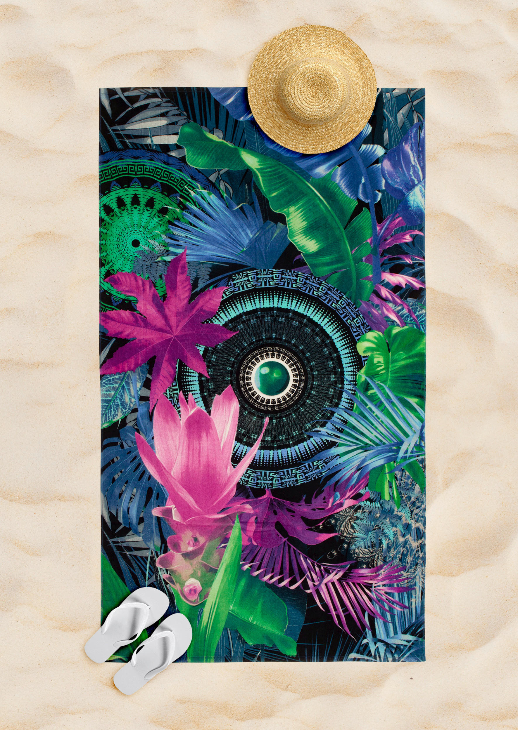 Strandtuch Zehra Multi Baumwolle B/L: ca. 100x180 cm Zehra - Multi (100,00/180,00cm) - HIP