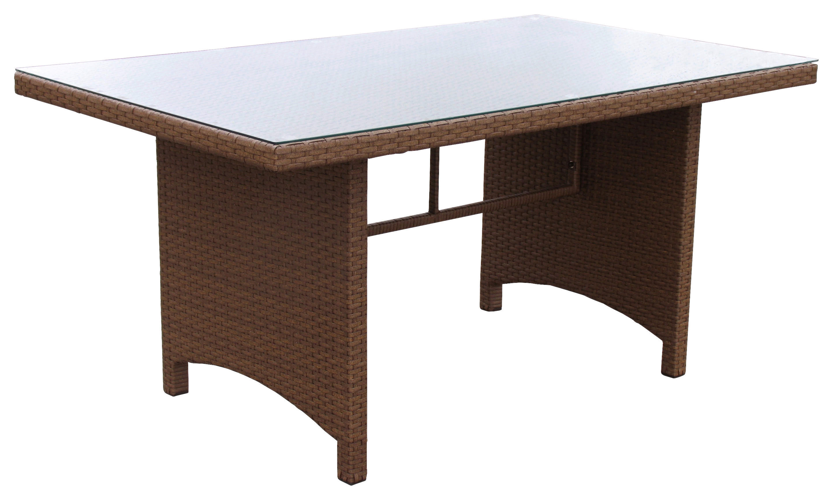 Grasekamp Gartentisch Coffee braun Polyrattan B/H/L: ca. 90x72x150 cm Coffee - braun (150,00/90,00/72,00cm) - Grasekamp