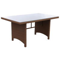 Grasekamp Gartentisch Coffee braun Polyrattan B/H/L: ca. 90x72x150 cm Coffee - braun (150,00/90,00/72,00cm) - Grasekamp
