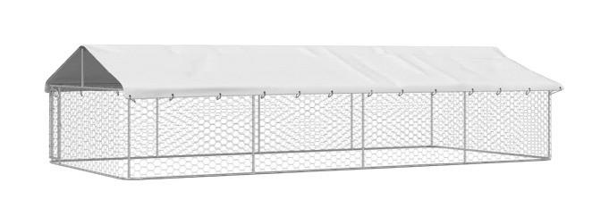 vidaXL Hundezwinger silber Stahl Hundezwinger - silber - vidaXL