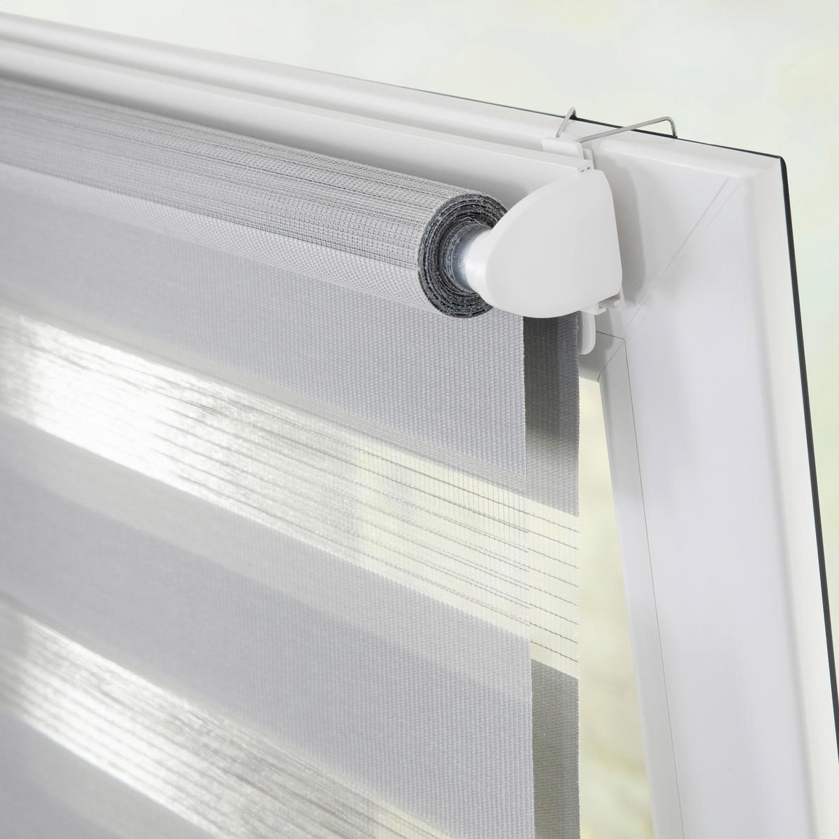 Klemmträger für Doppelrollos weiß 2 Packstücke Klemmträger_Klemmfix_m._Klammer - weiß - LICHTBLICK