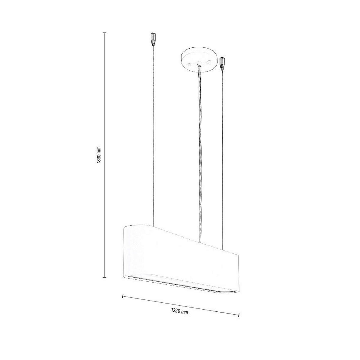 SPOT Light Pendelleuchte Illumina 1932102 weiß Metall B/H: ca. 122x183 cm 1.0 Brennstellen Illumina - weiß (122,00/183,00cm) - SPOT Light