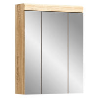 Badhängeschrank LAMBADA Eiche Sonoma hell Nachbildung Spiegel B/H/T: ca. 60x79x18 cm LAMBADA - Eiche (60,00/79,00/18,00cm) - xonox.home