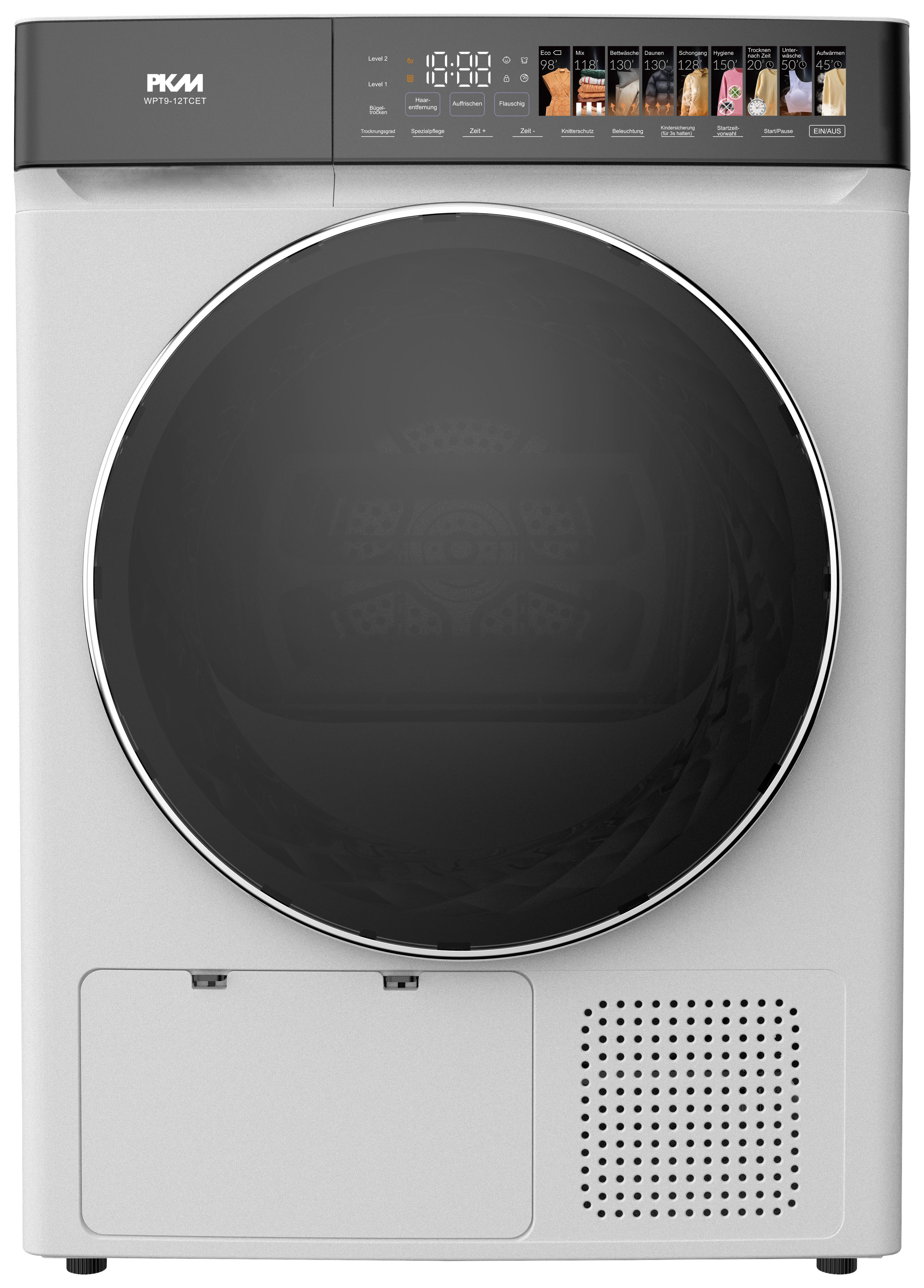 PKM Wärmepumpentrockner WPT9-12TCET Wärmepumpentrockner WPT9-12TCET - weiß (60,00/85,00/67,00cm) - PKM