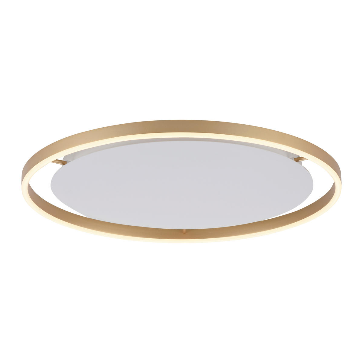 Just Light LED-Deckenleuchte RITUS 15392-60 messing weiß Metall H/D: ca. 5,3x58,5 cm 1 Brennstellen RITUS - messing/weiß (58,50/5,30cm) - Just Light