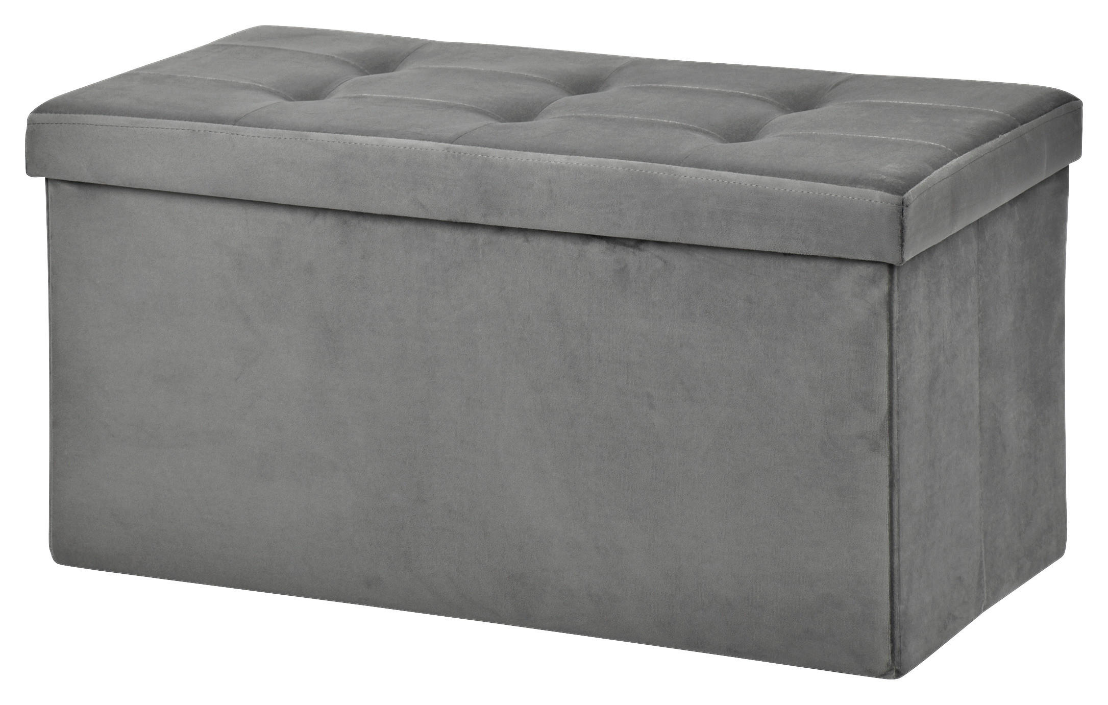 POCOline Sitzbank schwarz B/H/L: ca. 38x38x76 cm Sitzbank_Samt - schwarz (76,00/38,00/38,00cm) - POCOline