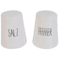 Gewürzstreuer weiß Porzellan H/D: ca. 7x6 cm Salz-/u.Pfefferset - weiß (6,00/7,00cm)