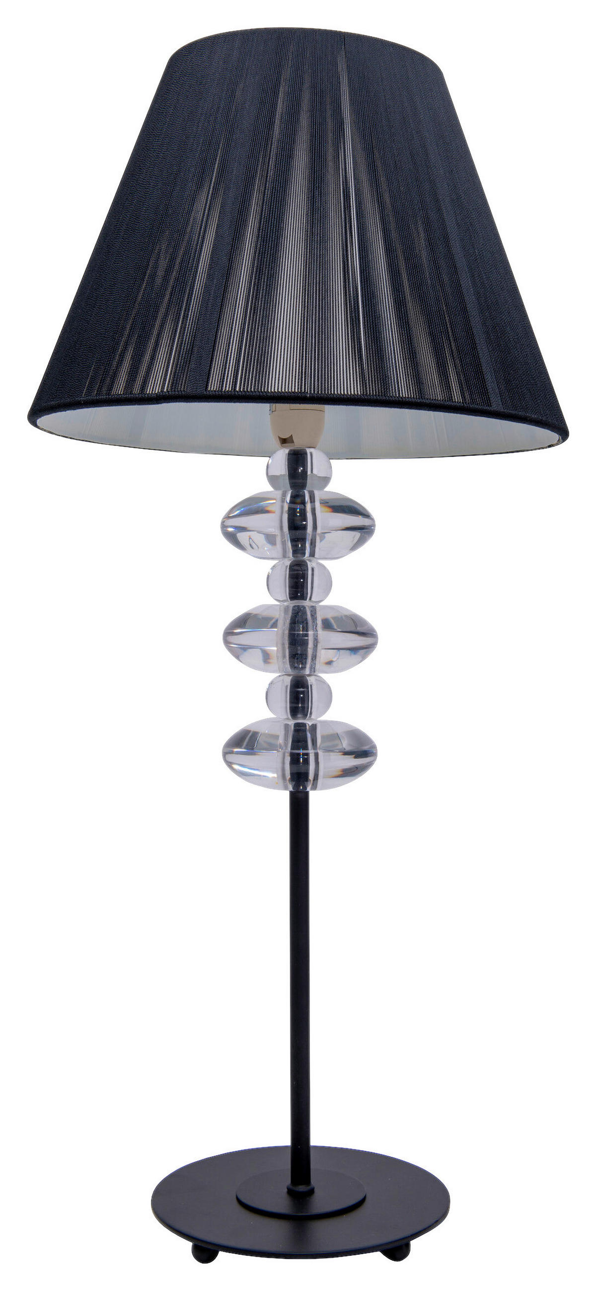 Näve Leuchten Tischleuchte 314022 schwarz Metall Kunststoff B/H/T: ca. 26x51x26 cm E14 1 Brennstellen Tischleuchte - schwarz (26,00/51,00/26,00cm) - Näve Leuchten