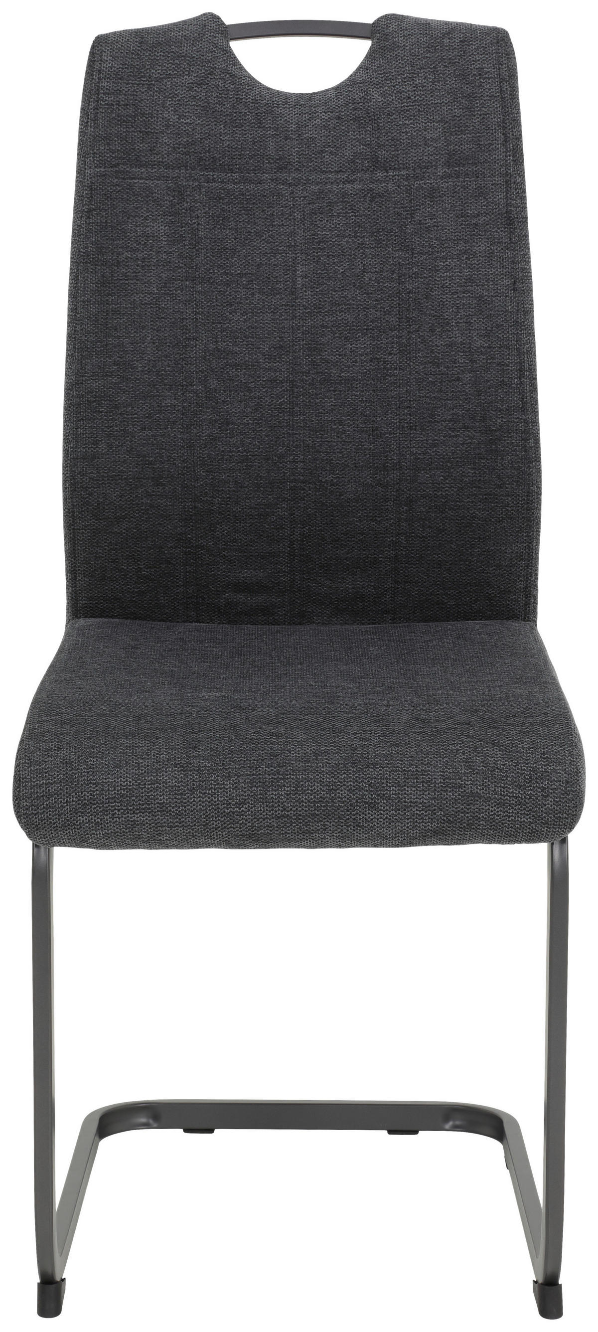 Stuhl 4er Set BRITTA anthrazit grau Microfaser Metall B/H/T: ca. 44x100x59 cm 4er Set BRITTA - anthrazit/grau (44,00/100,00/59,00cm) - Hela