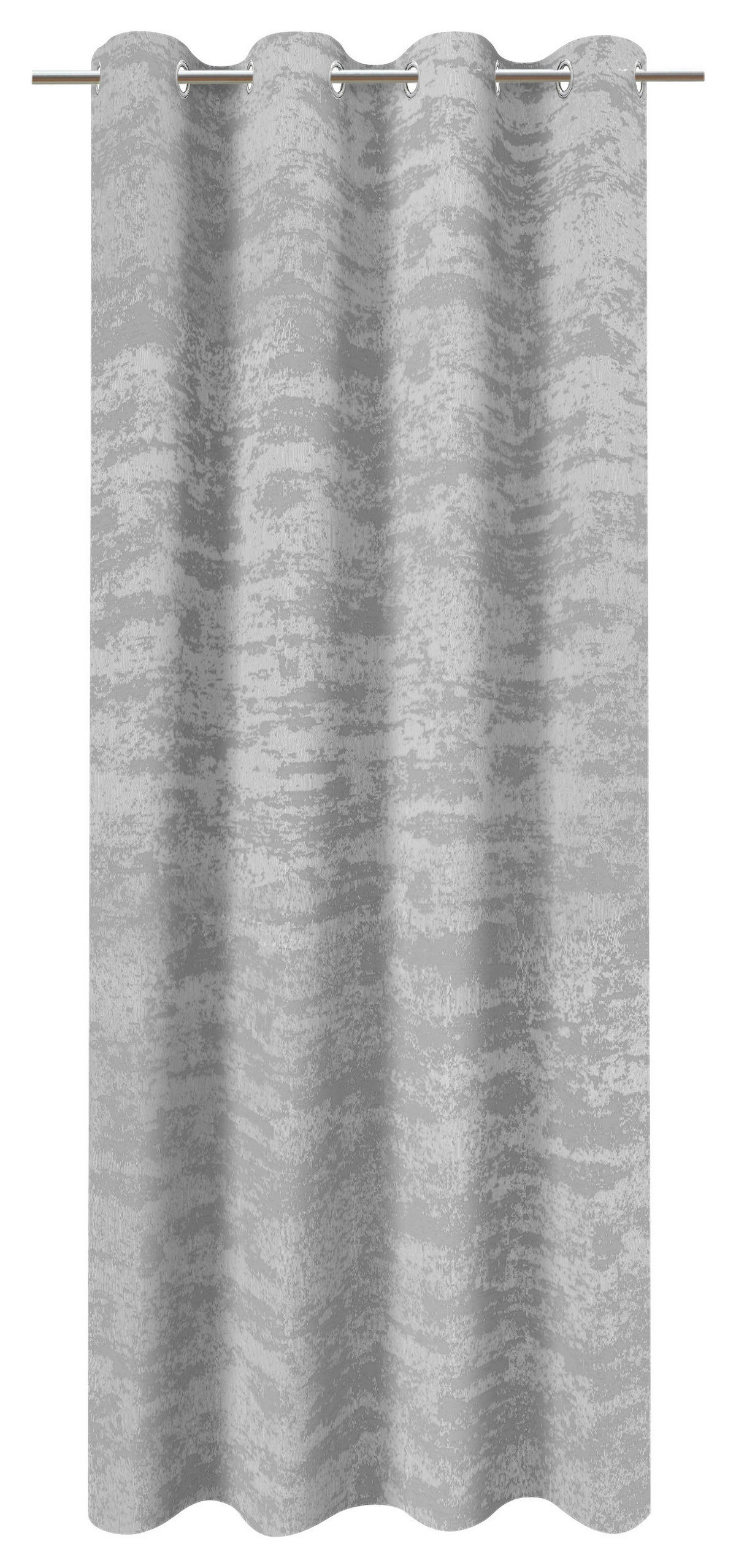 Ösenvorhang Wolke silber B/L: ca. 140x245 cm Wolke - silber (140,00/245,00cm)