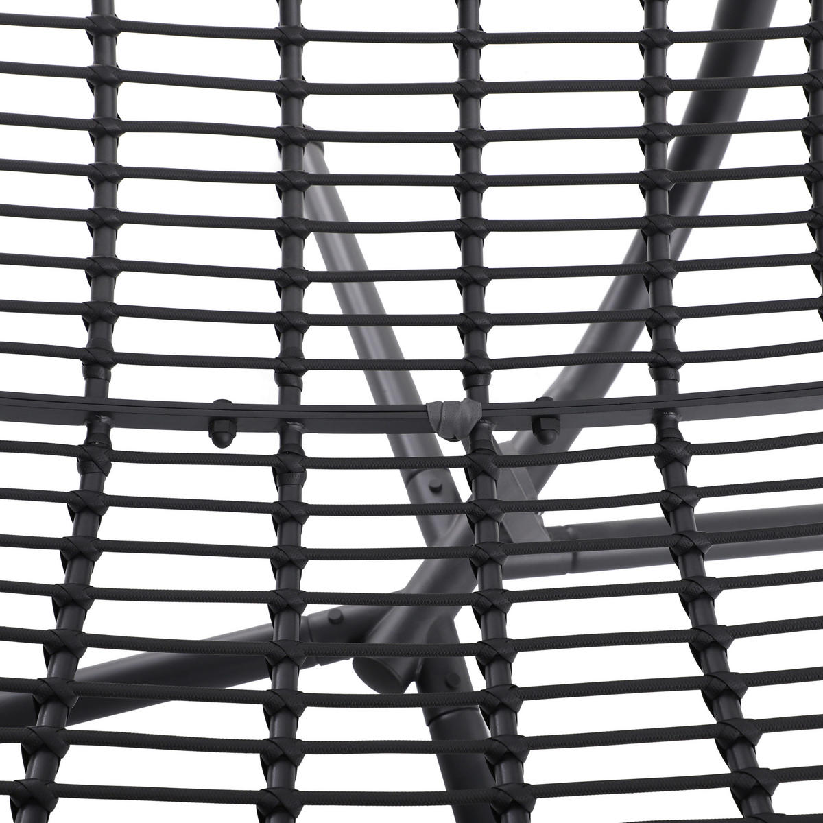 POCOline Gartenstuhl dunkelgrau Stahl Hängesessel - dunkelgrau - POCOline