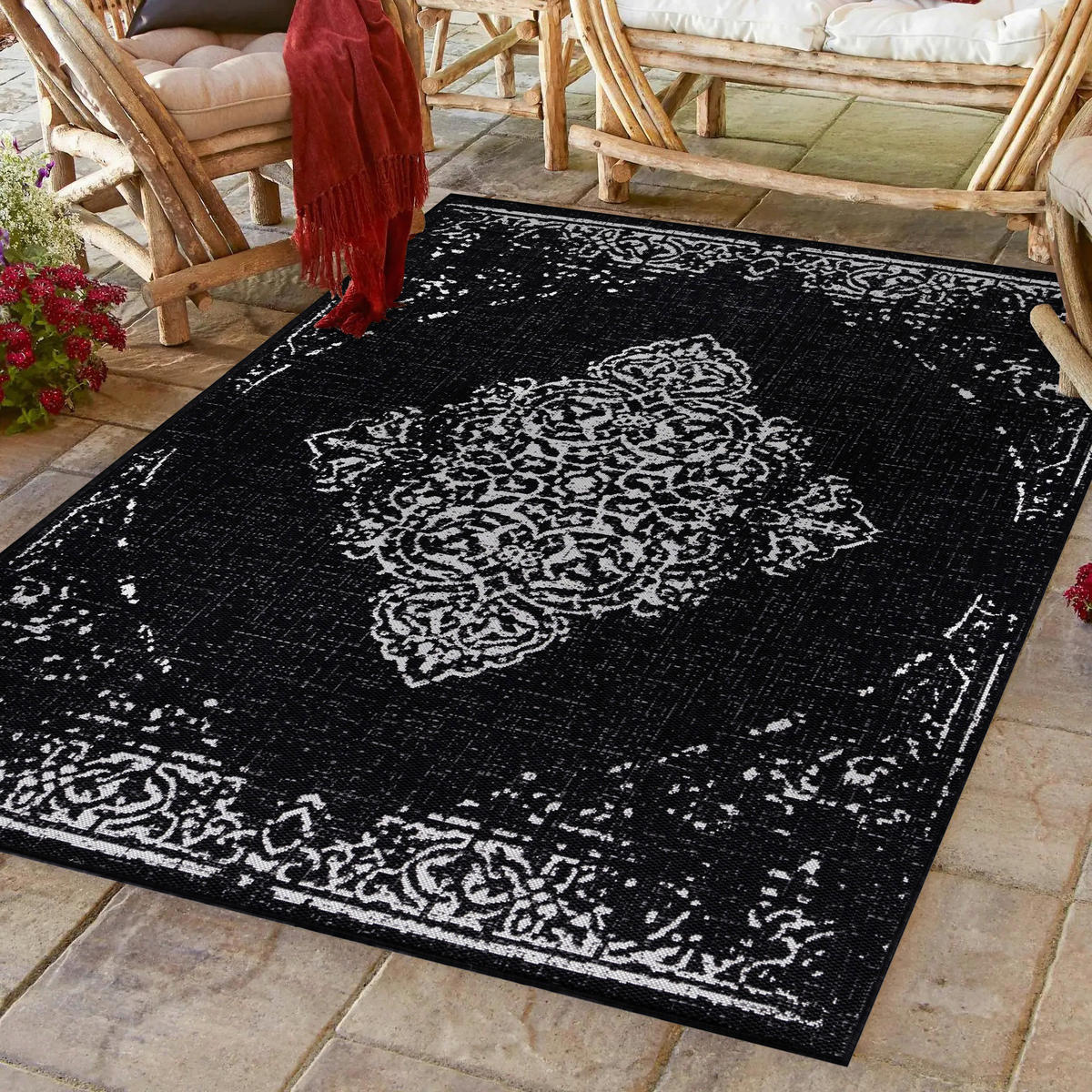 Ayyildiz Teppich SUNNY schwarz B/L: ca. 240x340 cm SUNNY - schwarz (240,00/340,00cm) - Ayyildiz