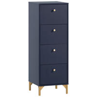 Kommode Alfa blau dunkel B/H/T: ca. 40,1x116,7x40 cm Alfa - blau (40,10/116,70/40,00cm) - Möbelpartner