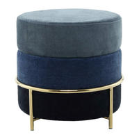 360 Living Hocker Matilda 200 blau H/D: ca. 46x48,5 cm Matilda 200 - blau (48,50/46,00cm) - 360 Living