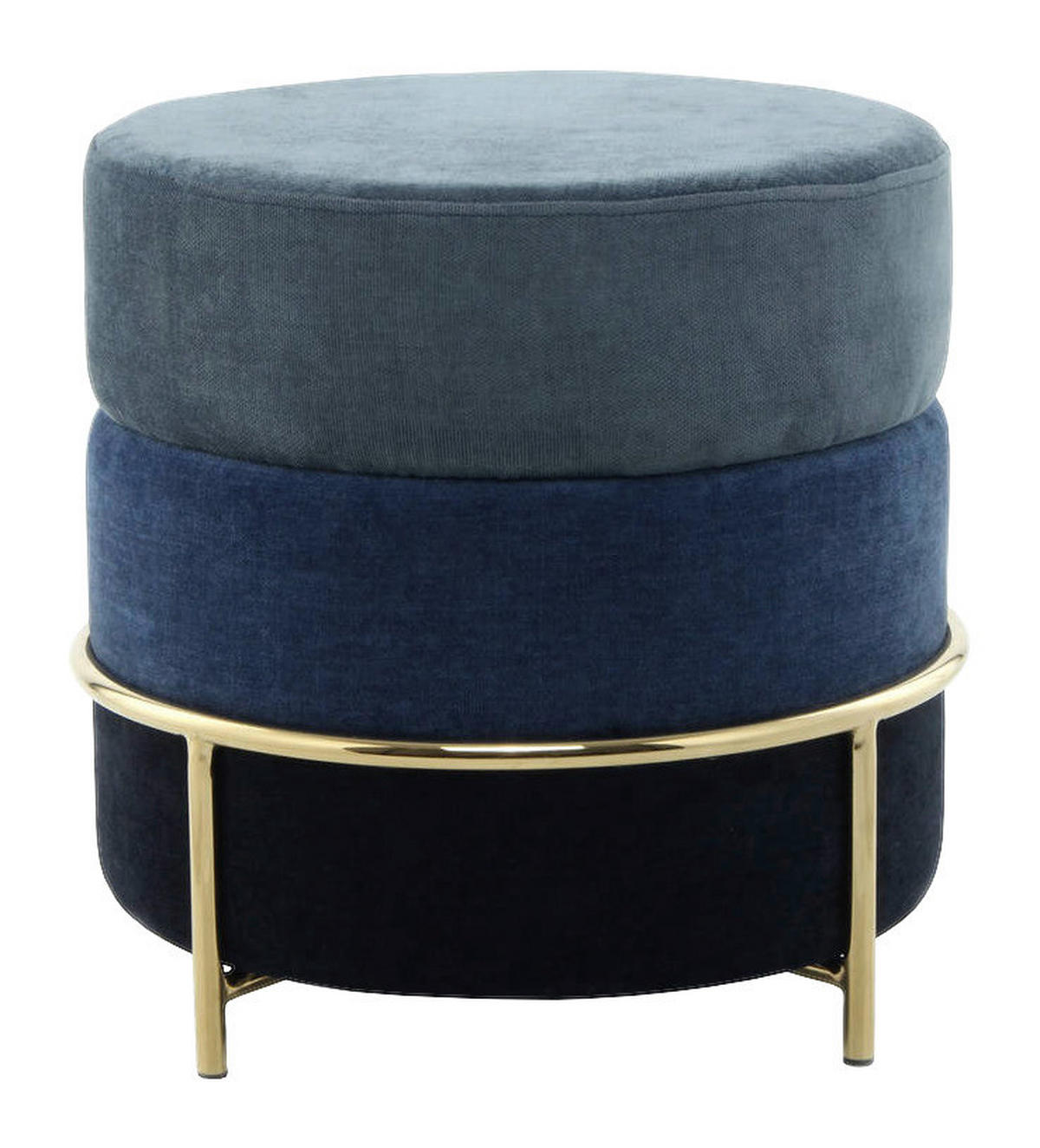 360 Living Hocker Matilda 200 blau H/D: ca. 46x48,5 cm Matilda 200 - blau (48,50/46,00cm) - 360 Living