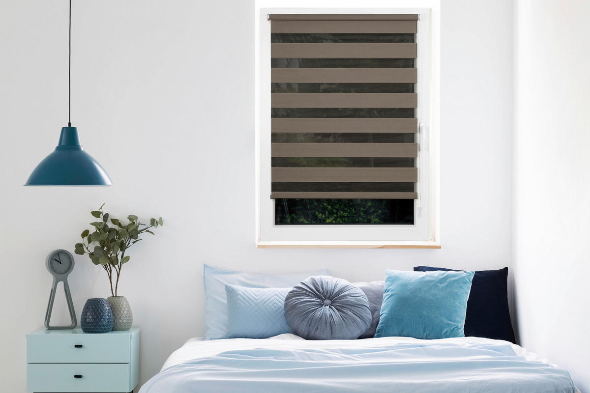 Doppelrollo Just braun B/L: ca. 140x160 cm Just - braun (140,00/160,00cm)