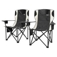 Outsunny Campingstuhl Campingstuhl - schwarz (94,00/62,00/100,00cm) - Outsunny