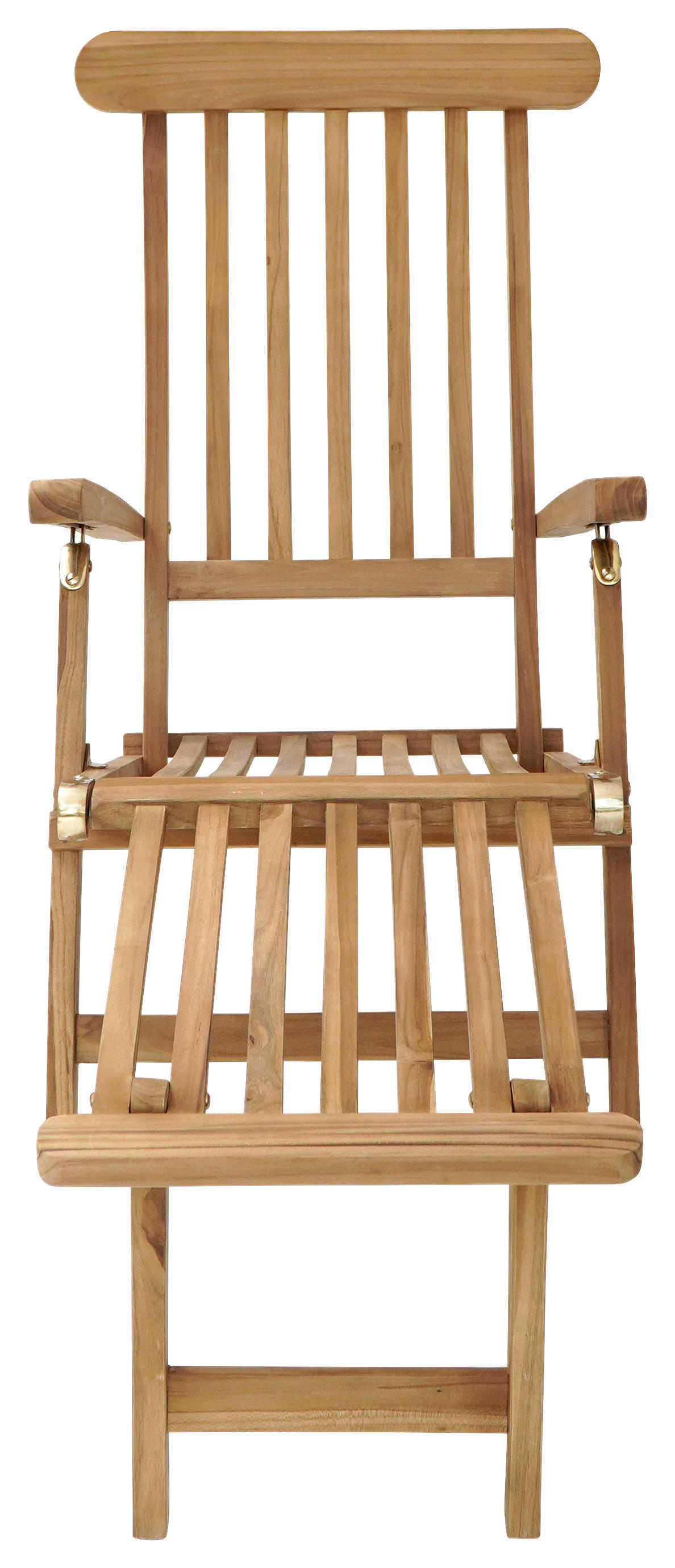 AXI Outdoor Living Gartenliege Costa beige Teakholz B/H/L: ca. 60x80x150 cm Costa - braun/beige (150,00/60,00/80,00cm) - AXI Outdoor Living