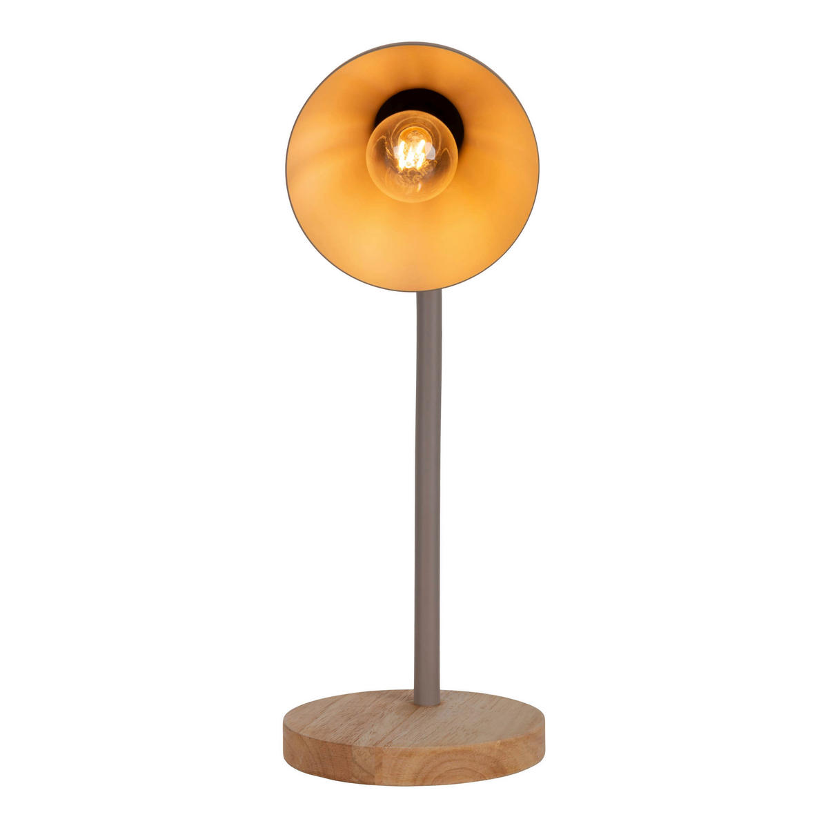 Näve Leuchten Tischleuchte braun Metall Holz B/H/T/D: ca. 14x36,5x14x14 cm E14 1 Brennstellen MARIE - braun (14,00/36,50/14,00cm) - Näve Leuchten