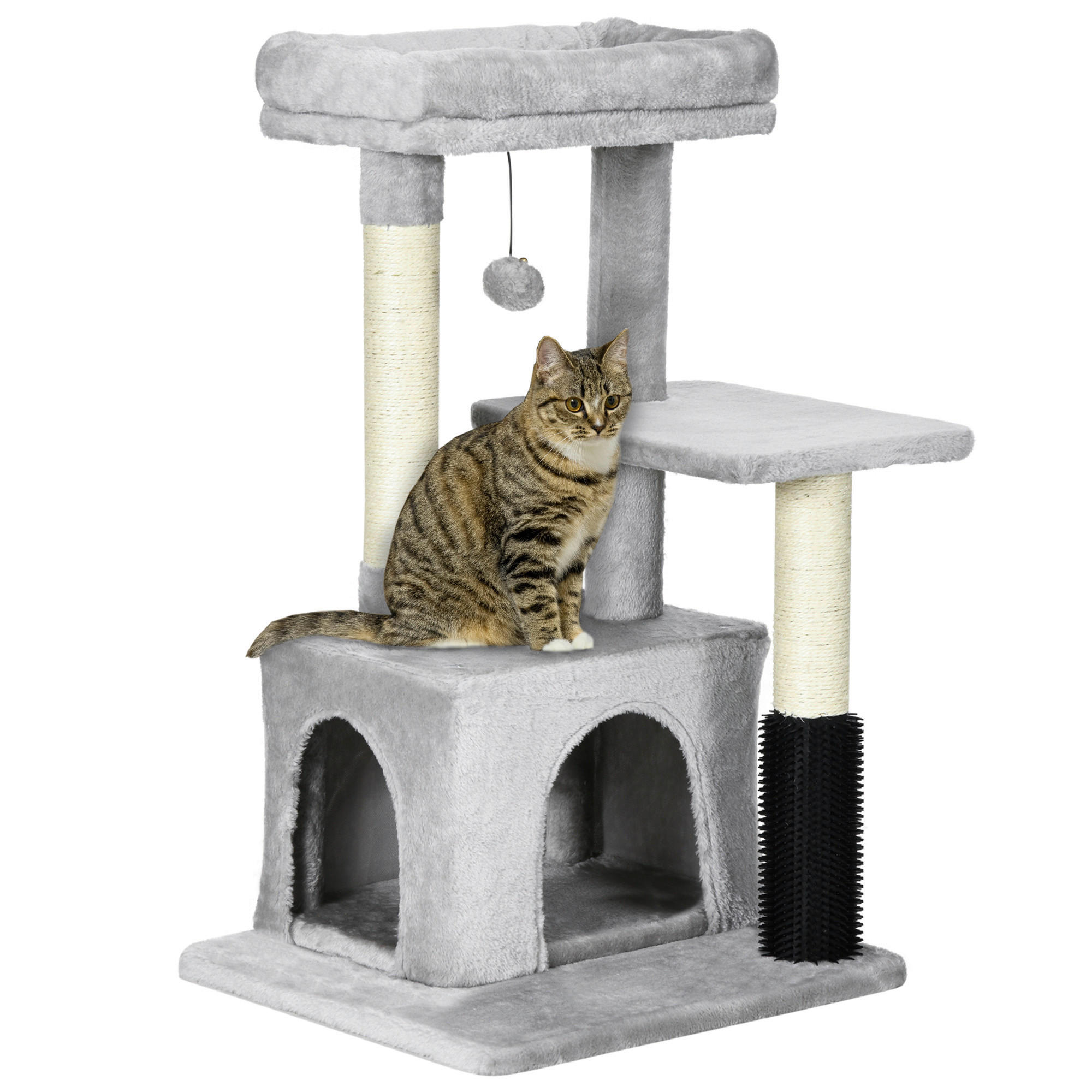 PawHut Kratzbaum Kratzbaum - (48,00/48,00/80,00cm) - PawHut