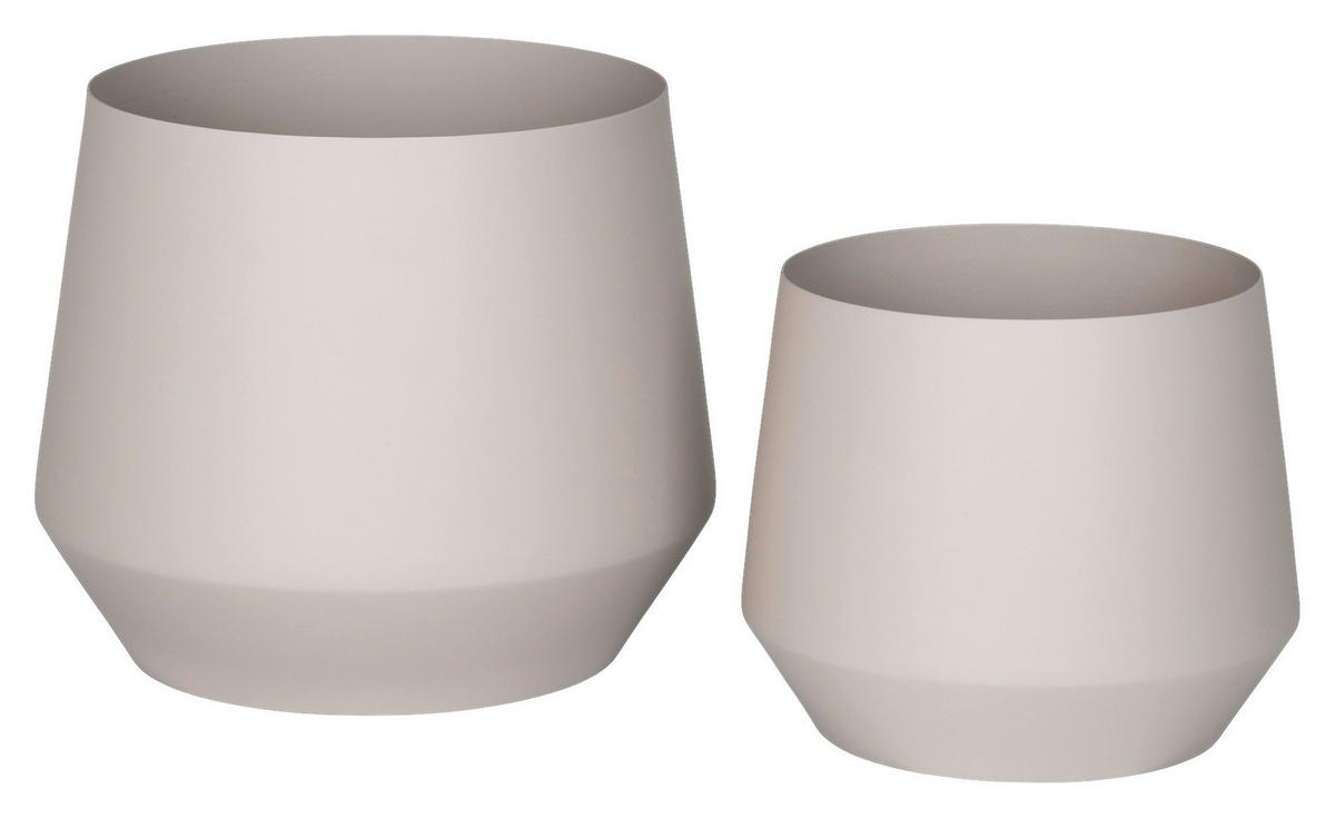 Housenordic Blumentopf Trofa sand Stahl Trofa - sand - Housenordic