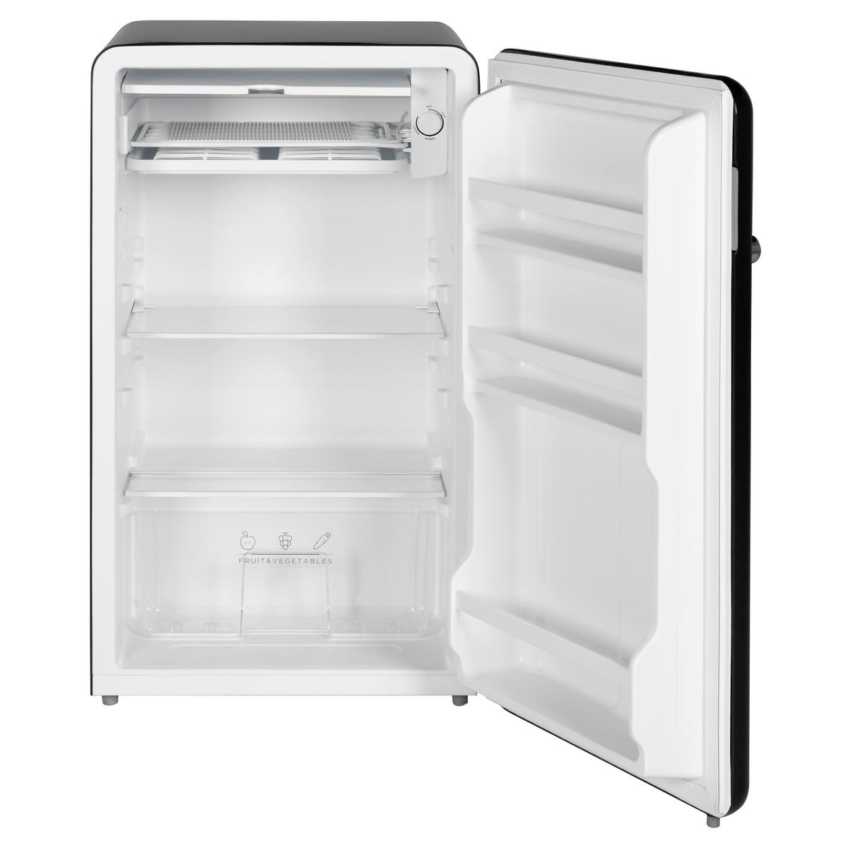 POCOline Stand-Kühlschrank KS84-93ESG schwarz B/H/T: ca. 49x84x46 cm Stand-Kühlschrank KS 84-93 ESG - schwarz (49,00/84,00/46,00cm) - POCOline