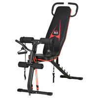 HOMCOM Hantelbank schwarz Metall B/H/L: ca. 49x127x145 cm Hantelbank - schwarz (145,00/49,00/127,00cm) - HOMCOM