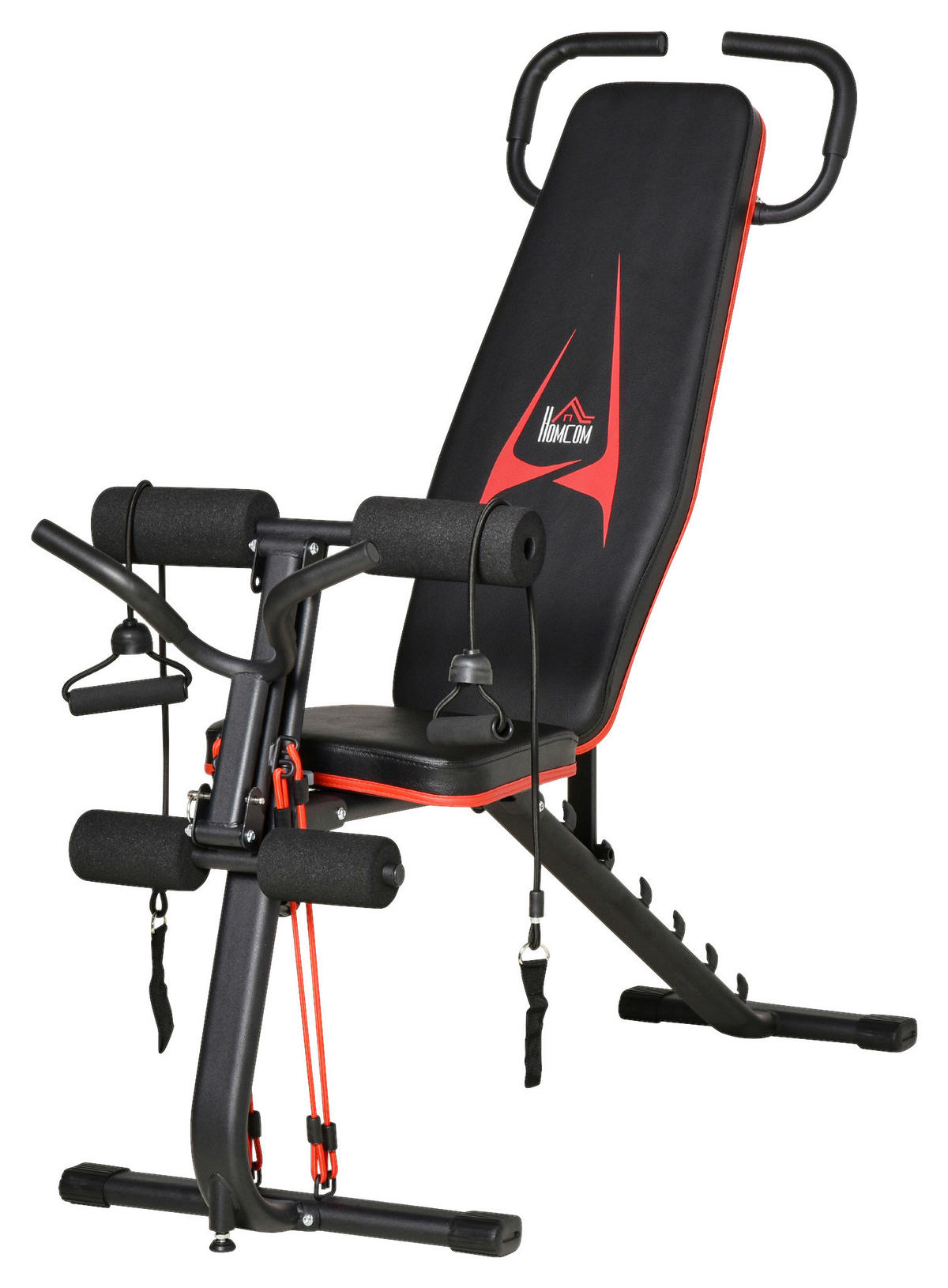 HOMCOM Hantelbank schwarz Metall B/H/L: ca. 49x127x145 cm Hantelbank - schwarz (145,00/49,00/127,00cm) - HOMCOM