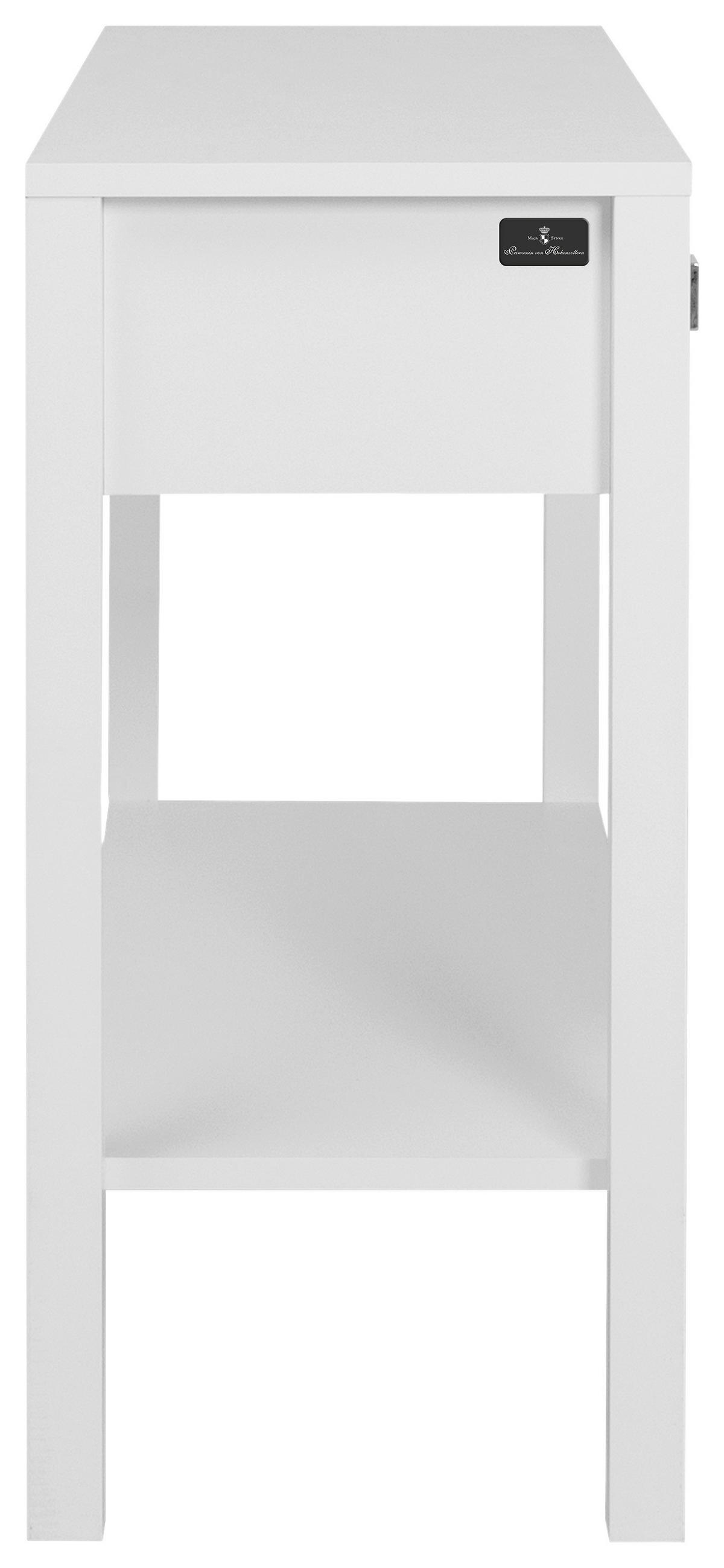 Konsole Royal Living weiß glänzend B/H/T: ca. 90x75x35 cm Royal Living - weiß/silber (90,00/75,00/35,00cm)
