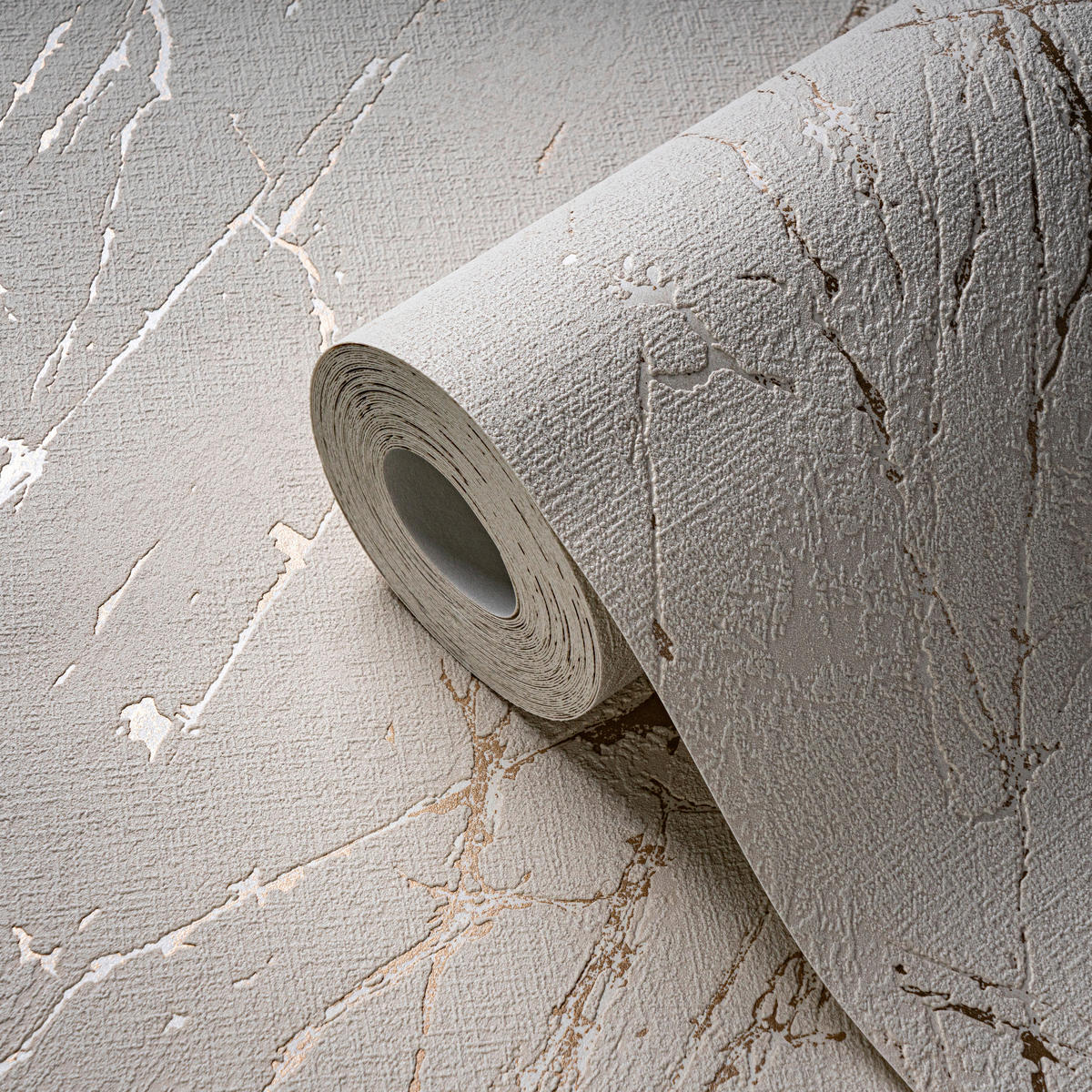 A.S.Creation Vliestapete silber gold B/H/D: ca. 53x1005x9,8 cm Vliestapete - gold/silber (9,80/1005,00cm) - A.S.Creation