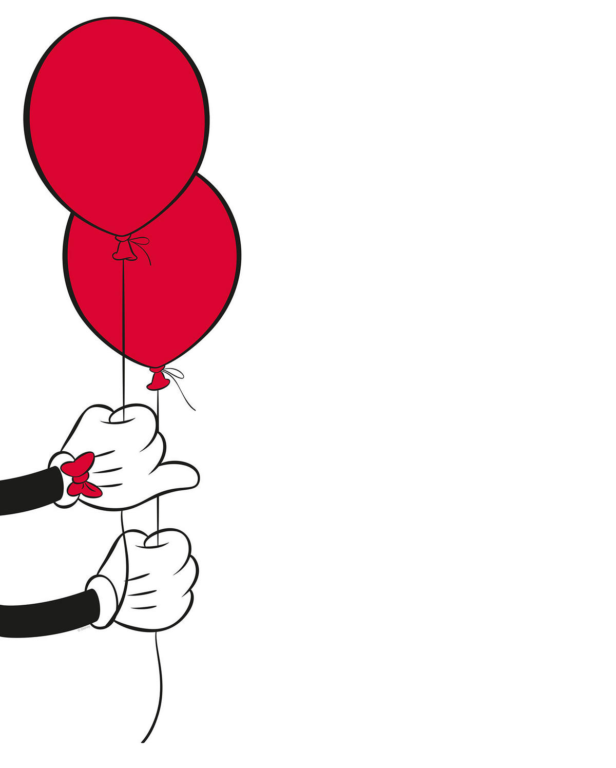 Komar Poster Mickey Mouse Balloon Disney B/L: ca. 40x50 cm Mickey Mouse Balloon - (40,00/50,00cm) - Komar