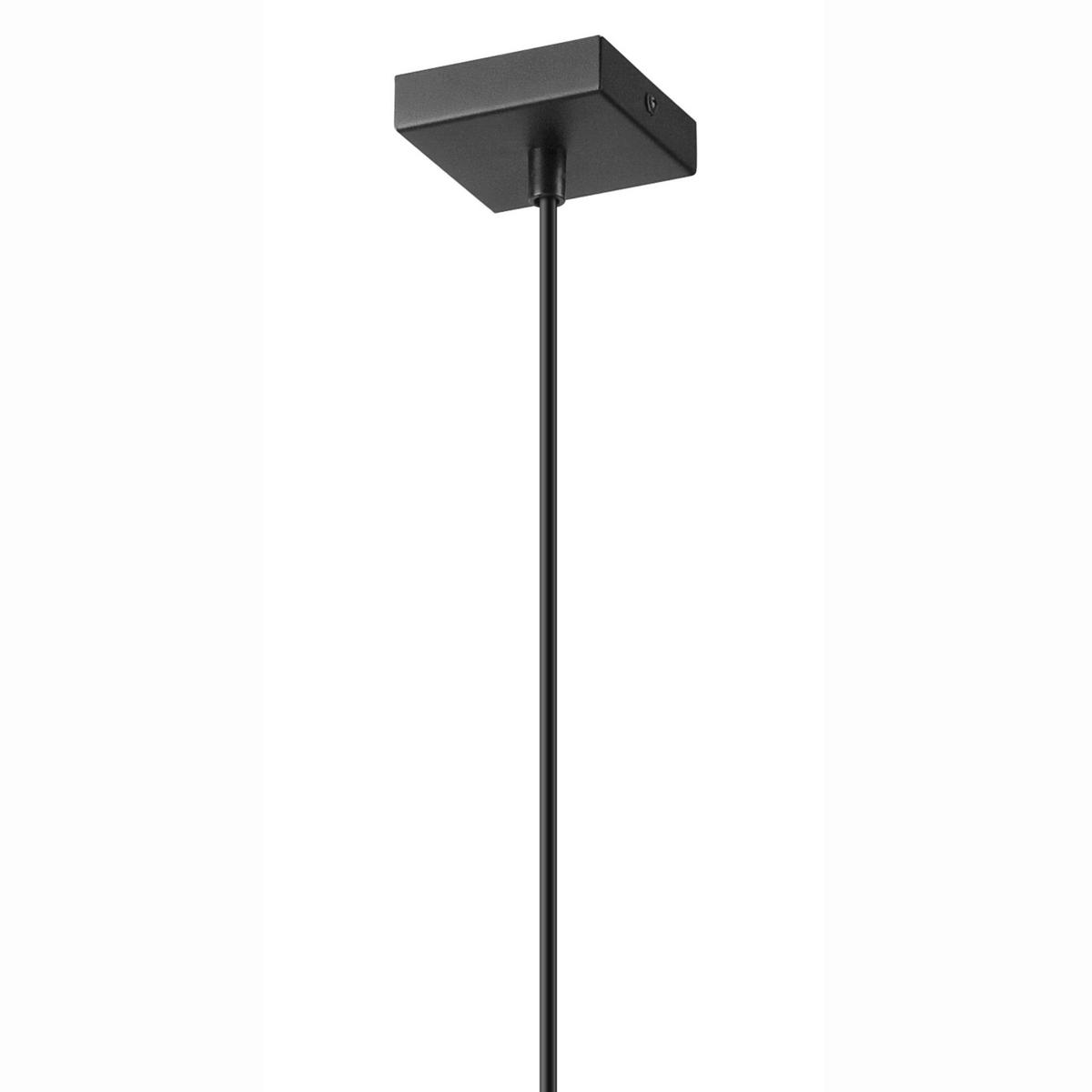 Lamkur Pendelleuchte schwarz Glas Stahl B/H/L: ca. 8x105x8 cm GU10 1 Brennstellen AURELIA - schwarz (8,00/8,00/105,00cm) - Lamkur