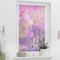 Verdunkelungsrollo Blumenwiese fuchsia B/L: ca. 60x150 cm Blumenwiese - fuchsia/violett (60,00/150,00cm) - LICHTBLICK