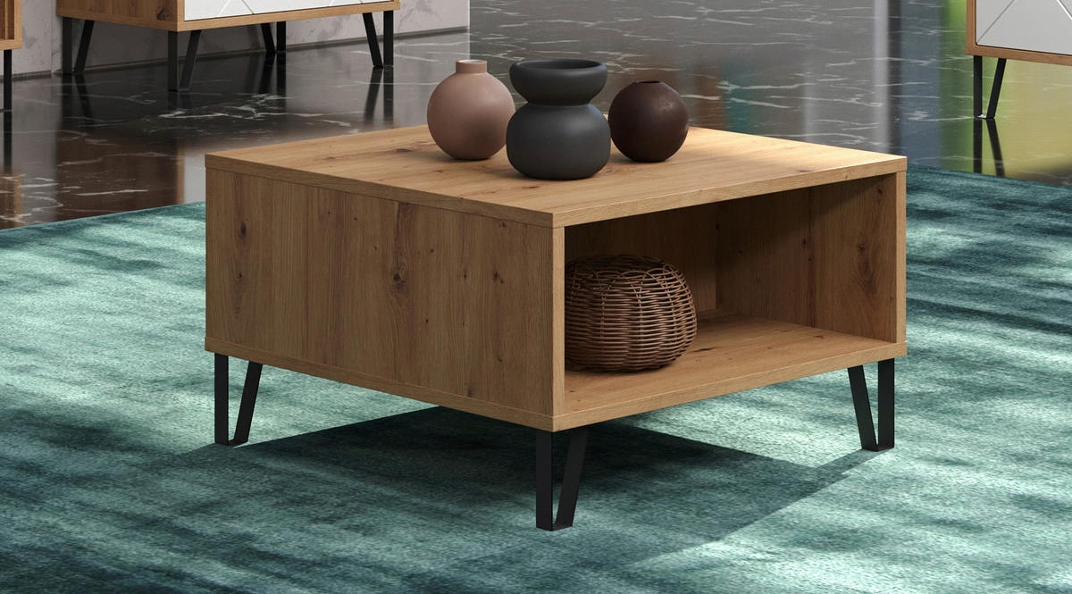 Couchtisch Touch Eiche Artisan Nachbildung B/H/T: ca. 60x37x60 cm Touch - Eiche (60,00/37,00/60,00cm) - Trendteam
