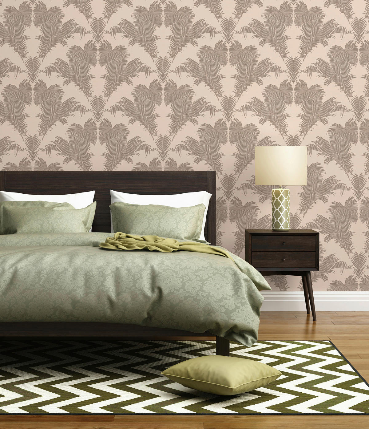 A.S.Creation Vliestapete Trendwall 2 Palmen beige B/L: ca. 53x1005 cm Trendwall 2 - beige (53,00/1005,00cm) - A.S.Creation