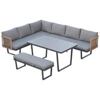 POCOline Gartensitzgruppe Cancun grau Alu Cancun - natur/grau - POCOline