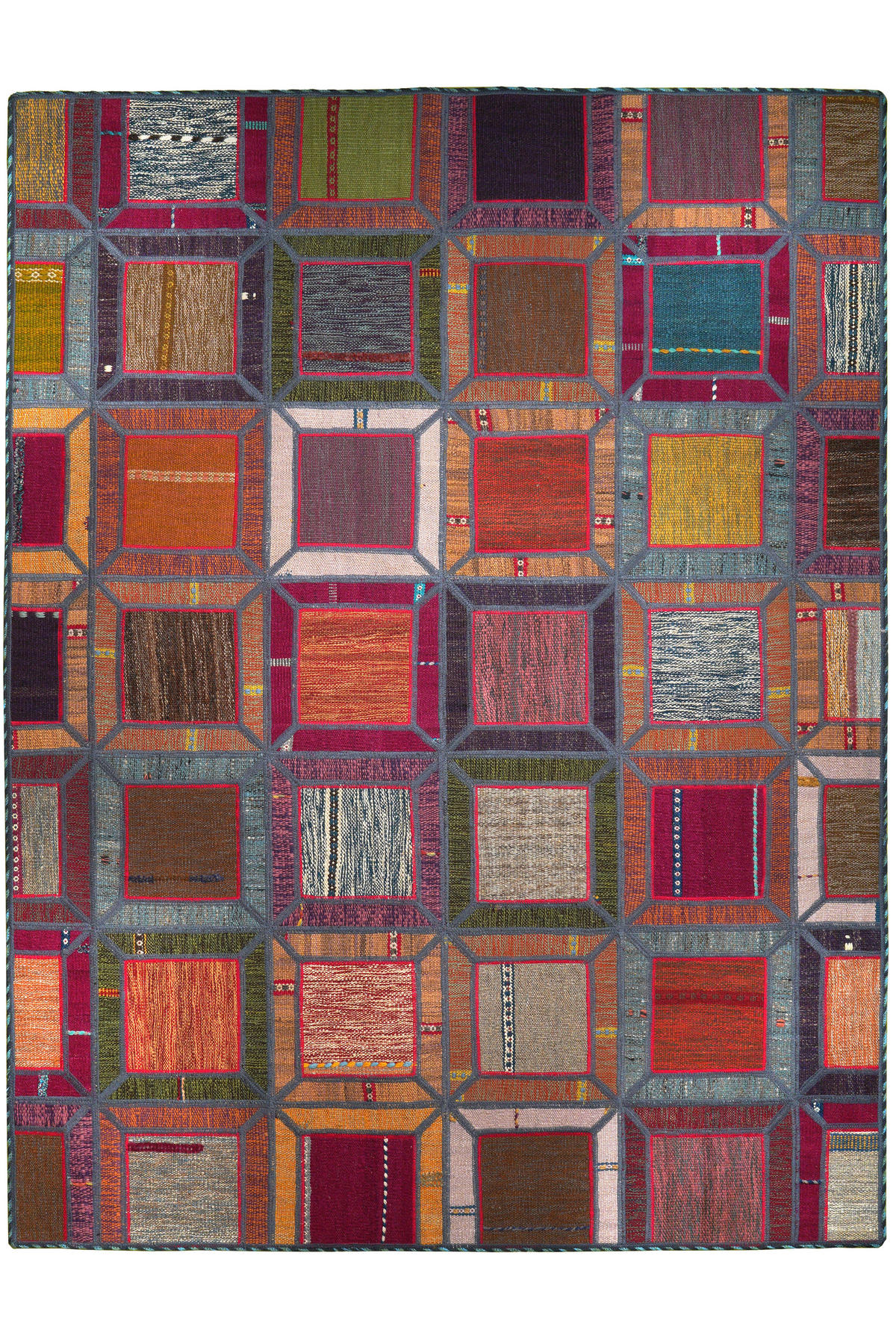 PersaTepp Teppich Kelim Tekkehdouz bunt B/H/L: ca. 150x1x200 cm Kelim Tekkehdouz - bunt (200,00/150,00/1,00cm) - PersaTepp