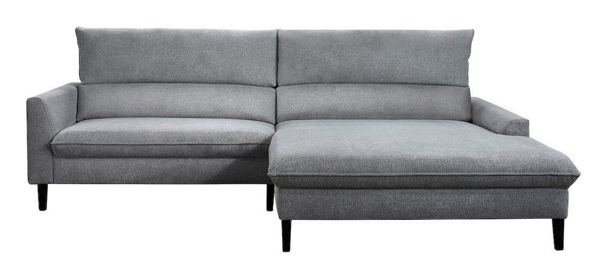 Polsterecke Medea grau Polyester B/H/T: ca. 291x102x186 cm Medea - schwarz/grau (291,00/102,00/186,00cm)