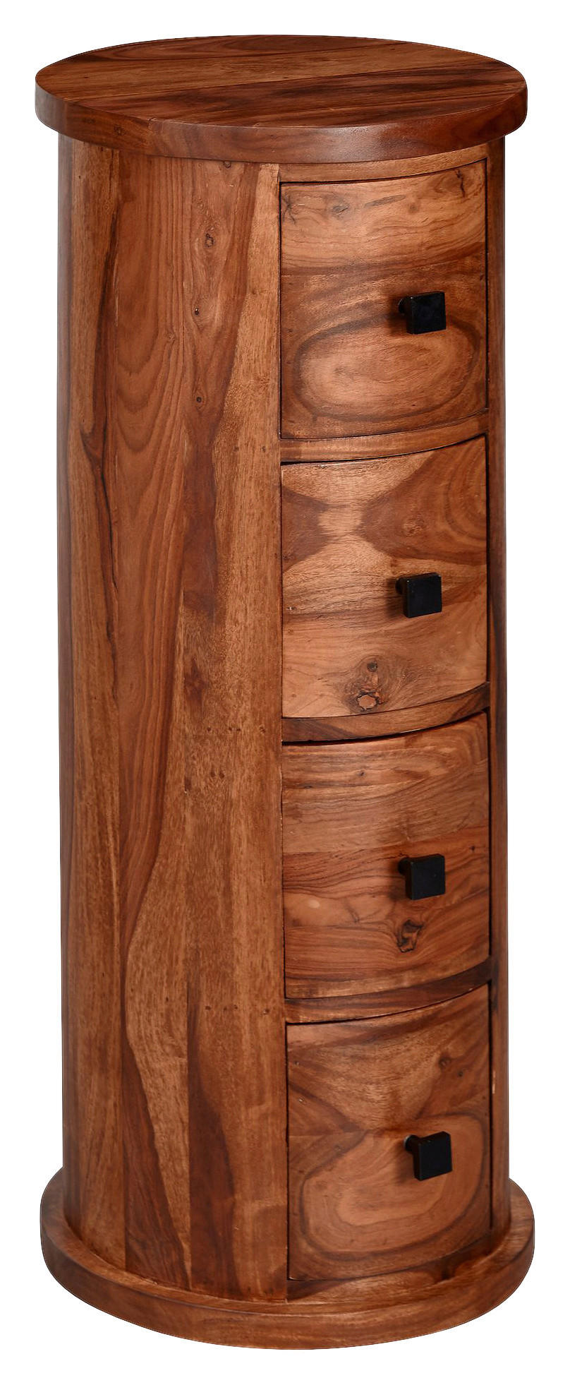 Sideboard natur schwarz B/H/T: ca. 35x85x35 cm Sideboard - natur/schwarz (35,00/85,00/35,00cm) - Wohnling