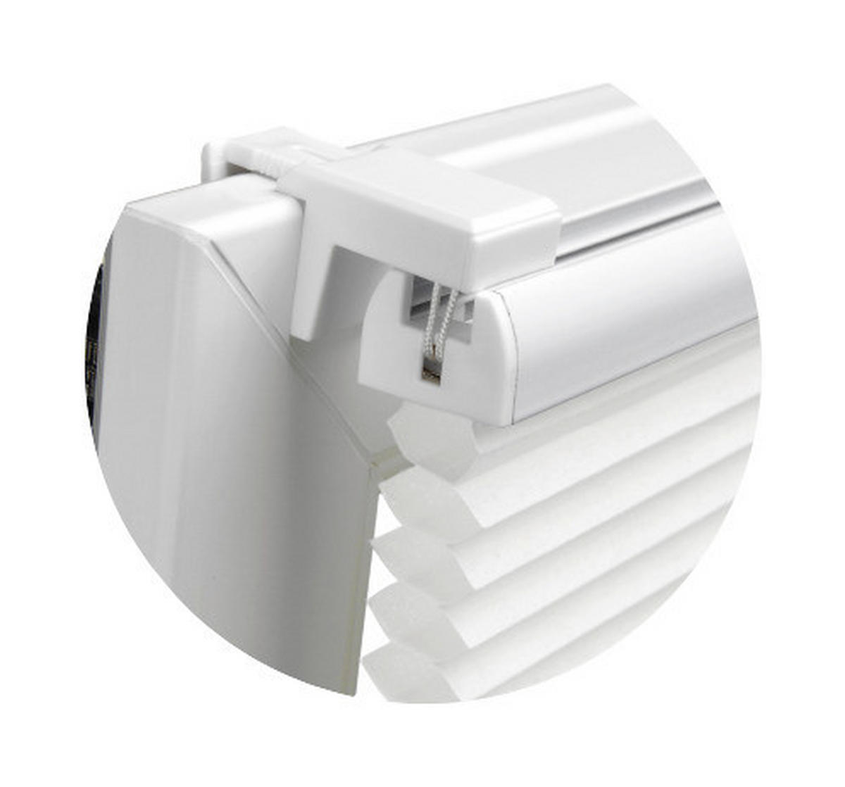 Boviva Waben-Plissee Verdunklungsqualität weiß B/L: ca. 65x130 cm Plissee-Wabe_VD - weiß (65,00/130,00cm) - Boviva