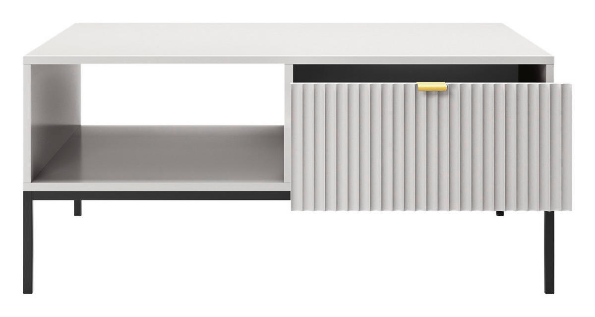 Couchtisch COUCHTISCH AURA AU06 grauschwarz B/H/T: ca. 104x68x42 cm COUCHTISCH AURA AU06 - grauschwarz (104,00/68,00/42,00cm) - WIPMEB
